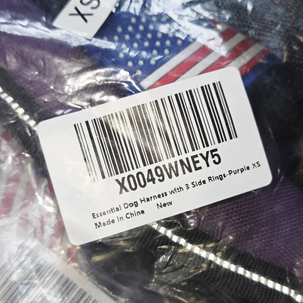 Purple Dog Training Harness with Patches xs NWT k9